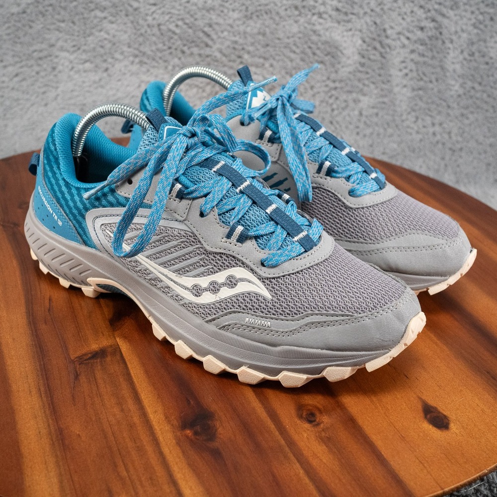 Saucony Women's Size 10 Excursion TR15 Alloy/Topaz Trail Running Shoes